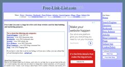 Desktop Screenshot of free-link-list.com
