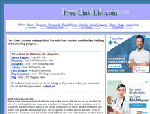 Tablet Screenshot of free-link-list.com